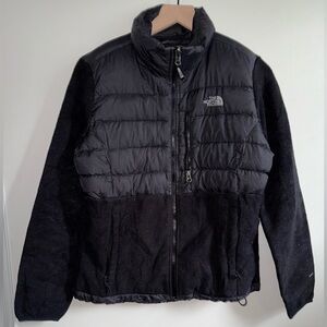 The North Face Jacket Denali 550 Goose Down Women Size Medium Black Fleece
